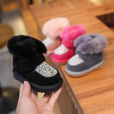 Новые детские хлопковые ботинки Детские зимние ботинки