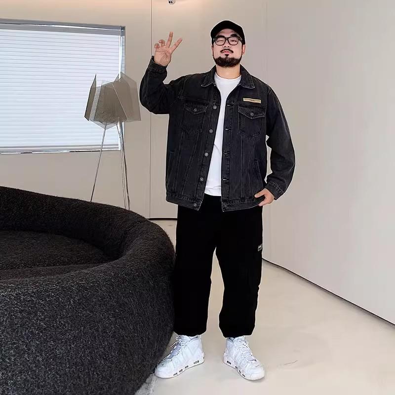Handsome Plus Size Men's Soft High-quality Fabric Windproof Warm Jacket Fashionable Versatile Casual Sports Lightweight Jacket Denim Jacket