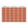 Avery 22 Side Tab Colour Coding Label Dark Orange (180pk)