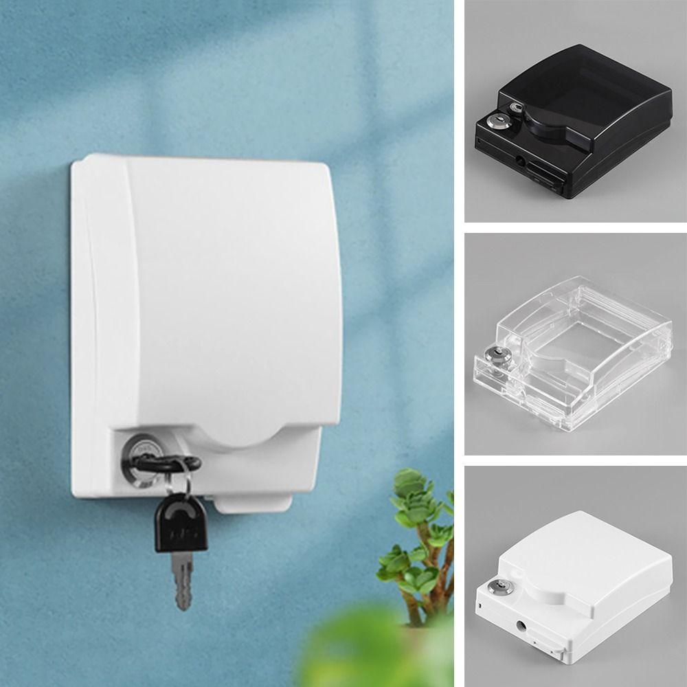 Self-Adhesive Switch Protective Cover Lockable Protection Socket Socket Waterproof Box Wall