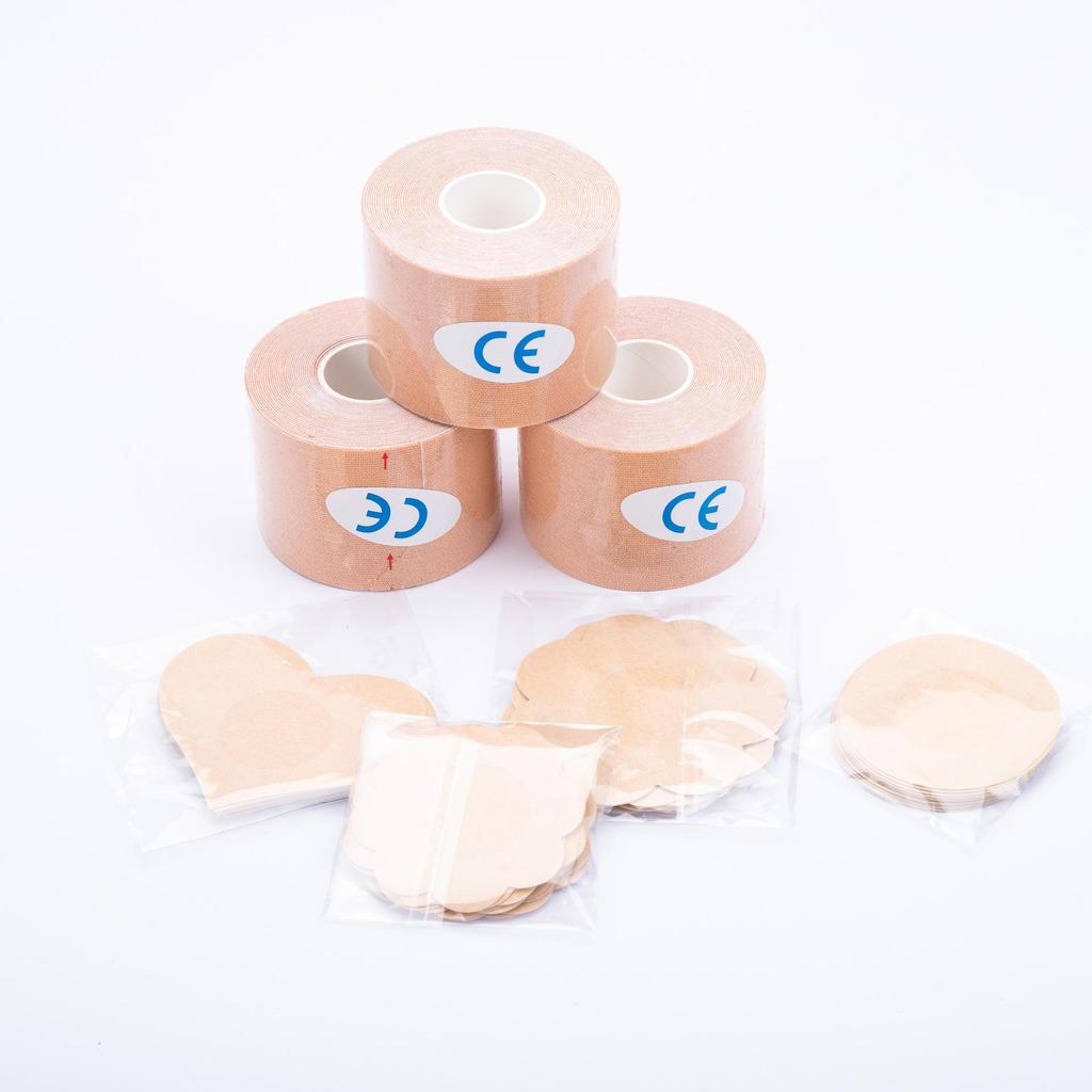 Дышащие наклейки для подтяжки груди через границу: Соберите и поднимите боковые части груди, одноразовые эластичные наклейки на соски