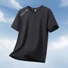 Футболка с короткими рукавами Ice Silk 12XL Summer с функцией увеличения жира и воздухопроницаемостью для мужчин, с большой скоростью бега и сушкой