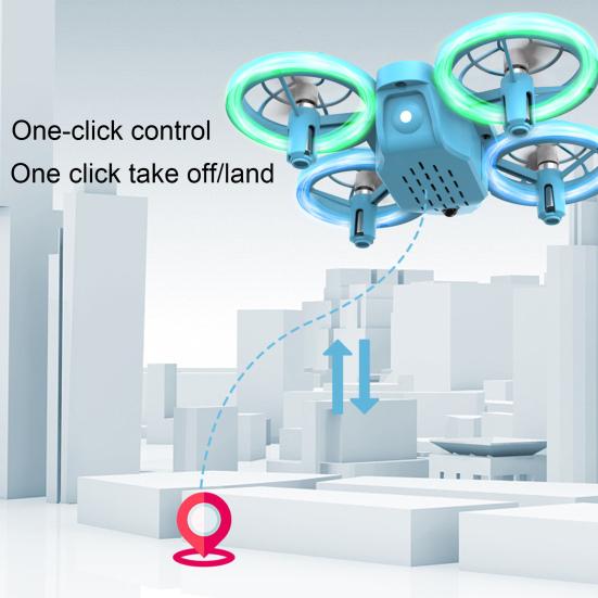 Kids Mini Drone Remote Control Colorful LED Quadcopter 360° Flip Children Shockproof