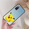 Черный чехол для Samsung Note 20 Lite S24 Ultra S23 A03 A05 A06 A11 A71 A15 A16 A13 A24 A25 A33 A52 A53 A50 M55 M35 Plus P-33 Pokemons Pikachu