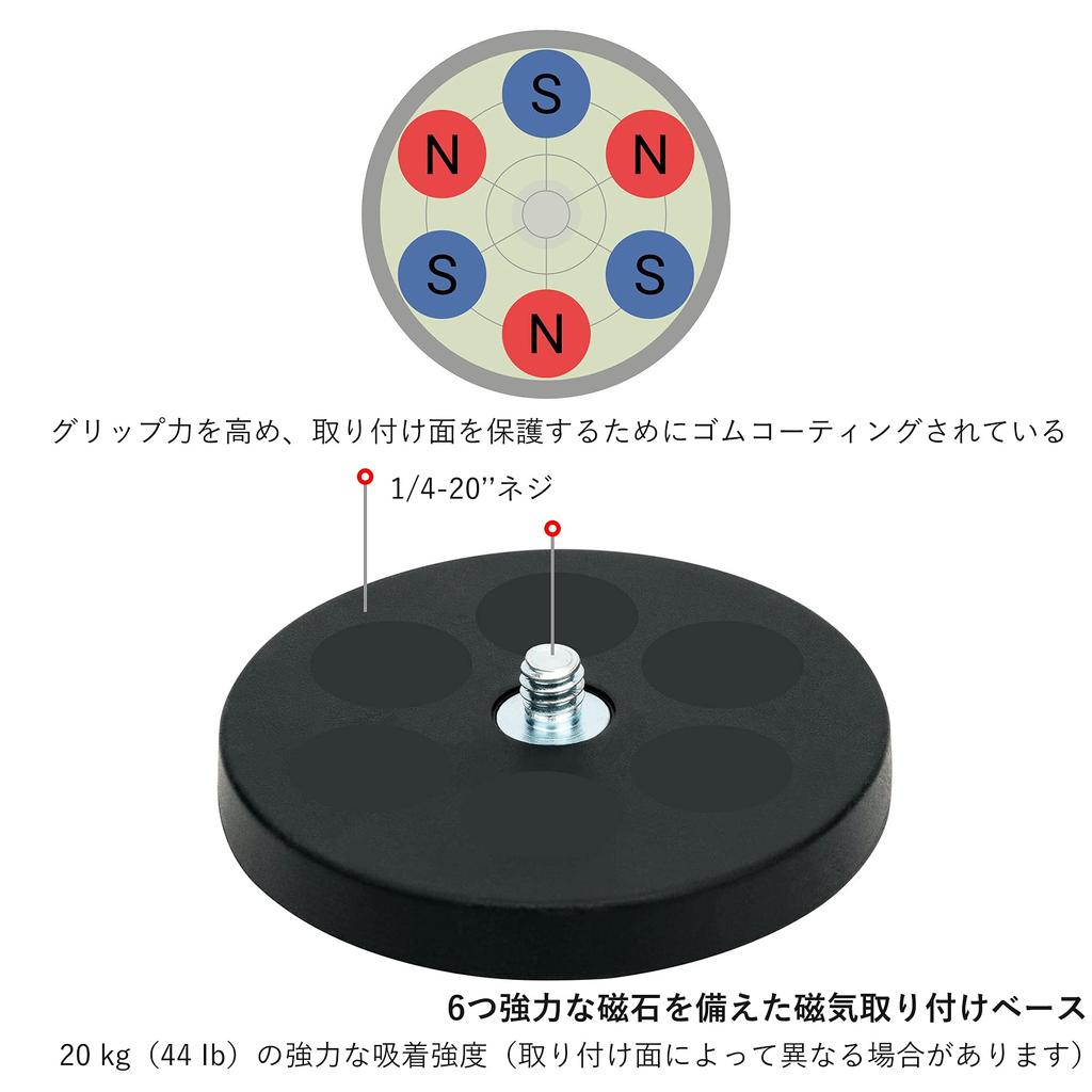 PROfezzion Magnetic Camera Stand Stand Tripod Head GoPro Magnetic Compatible with GoPro Hero Insta360 Ace Pro DJI Osmo Action Action Olympus Tough and