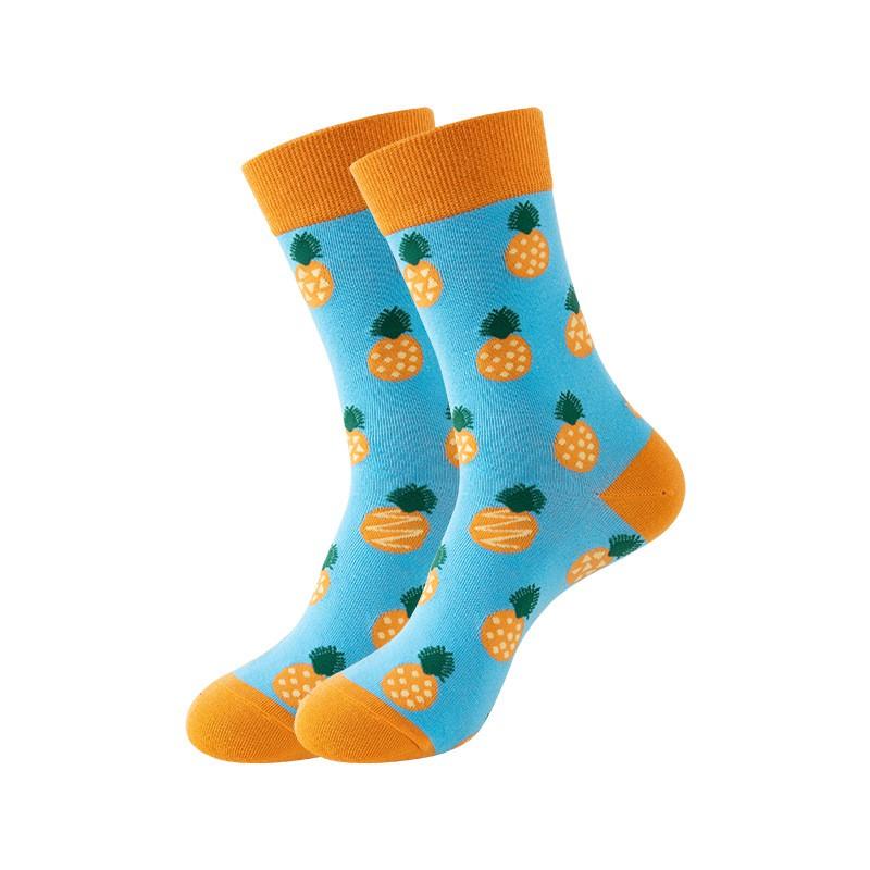 Fruit Avocado Mid-Calf Socks Women Couple Trendy Ins Style Casual