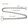 Ins Geometric Shape OT Closure Necklace for Women Men 2-Tone Chunky Link Chains Gold Trendy for Anniversary Occasions