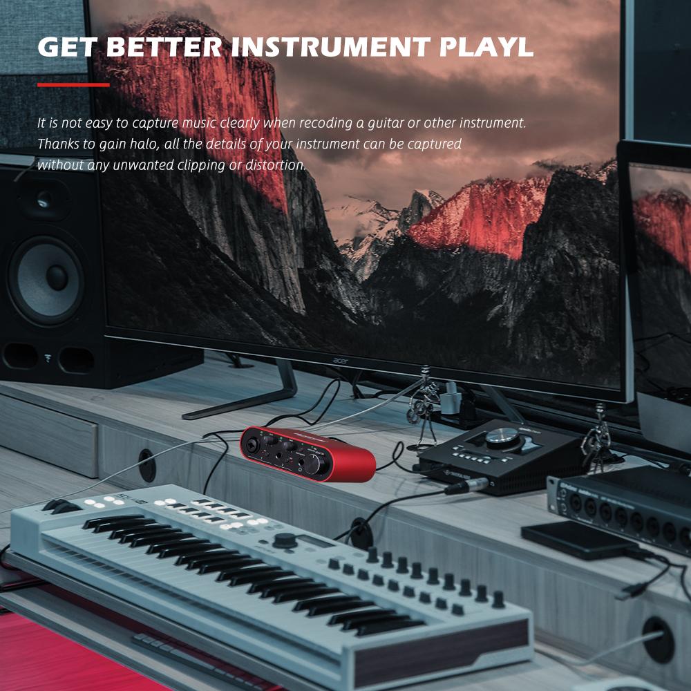 BOMGE BMG11S USB-аудиоинтерфейс 3-го поколения для гитаристов, вокалистов, подкастеров и продюсеров — высококачественная запись студийного качества