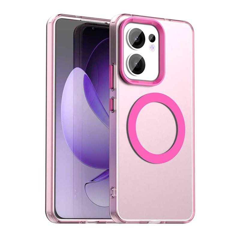 Прозрачный чехол для телефона для Oppo Reno13 F Чехол для Oppo Reno 13F Магнитная адсорбция Беспроводная зарядка Чехол для Oppo Reno 13F