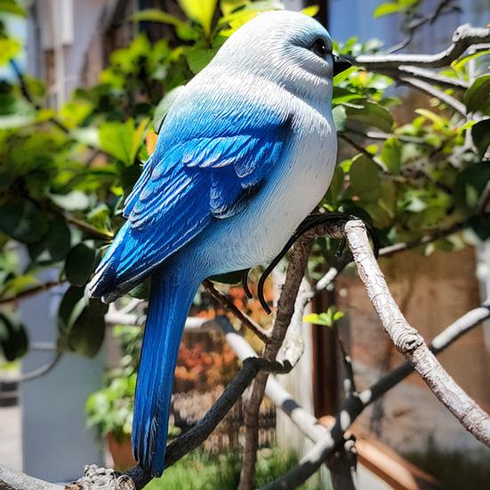 Кашпо Фигурка птицы Смола Садовая статуя птицы с когтями Декор для цветочного горшка Статуя попугая для бонсай Домашний декор Садовое искусство