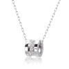 Diamond Eternity Necklace SI Color 11 Stones PT900 Platinum PLATINUM Collection [Lara Christie] 0.15ct Class/H Lp71-0018-pt