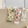 WJN New  Women Flower Sock Summer Lace Crystal Glass Silk Socks Short Thin Transparent Roses Jacquard Elastic Ultra Thin Socks