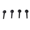4PCS Viola Tuning Pegs Ebony Punching String Shaft Peg Replacement Violin Accessories Black