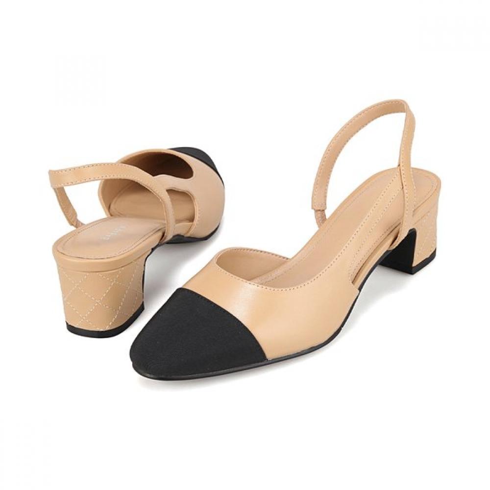 Barbara Basic Slingback Sandals Color Combi 4.5cm 4 Colors Bbj204