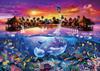 Пазл на 500 деталей Лассен Мальдивы ~Путешествие по миру~ [Светящийся в темноте пазл] (38х53см)
