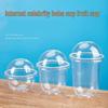 Disposable U-shaped Dessert Cup with Dome Lid