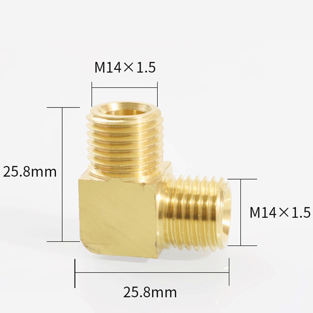 M12 M14 M16 M18 Метрический 1/8" 1/4" 3/8" 1/2" BSP Наружный Угольник 90 градусов Латунный Фитинг Трубопроводный Соединитель Муфта Вода Газ Масло