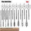 1pc 6-45mm Durable Power Tools Hand Drill Bits Woodworking Tool High-carbon Steel Wood Flat Drills