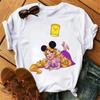 Unisex Snow White Princess T-shirt Cute Cartoon The Princesses White Tops Tshirt Streetwear T Shirts Clothes