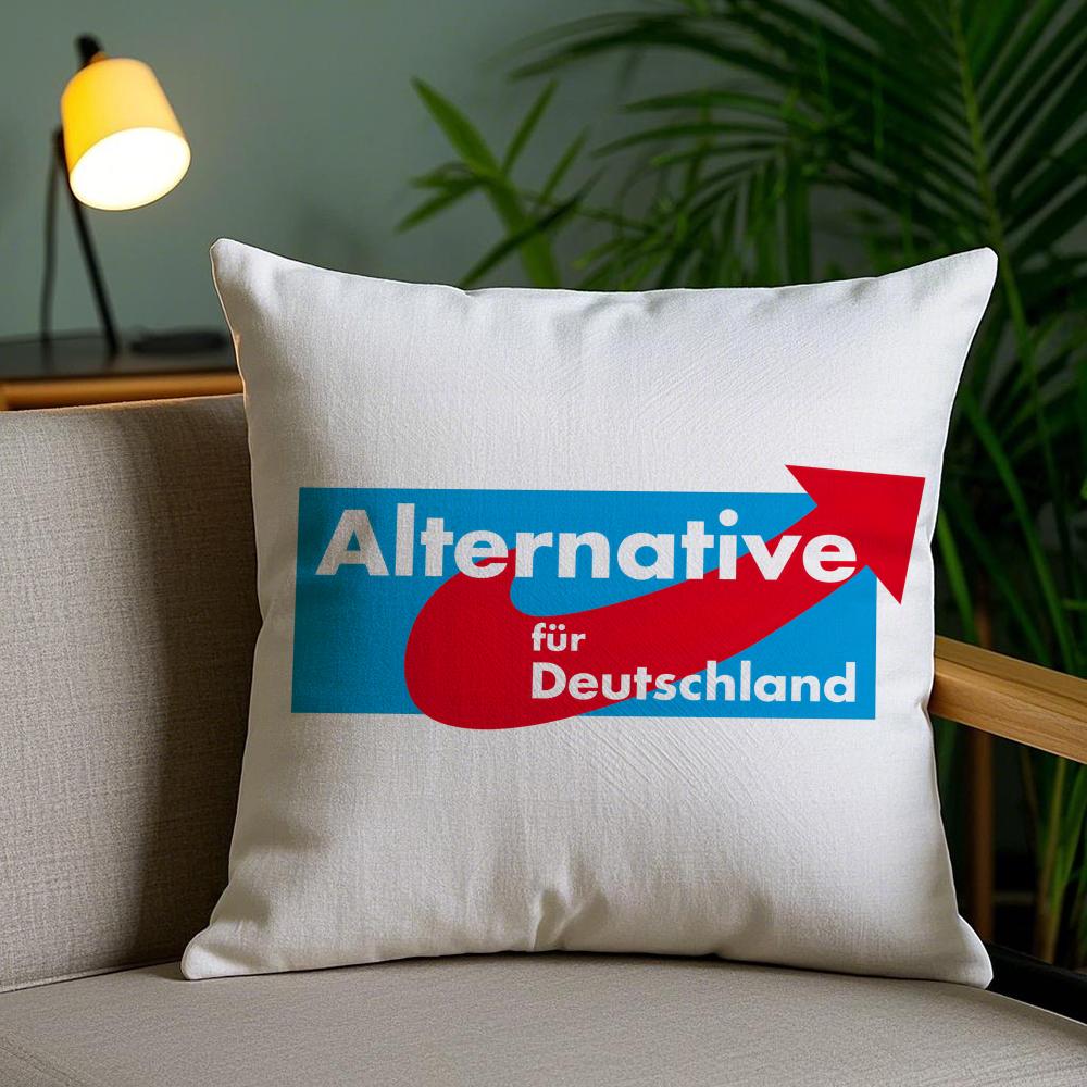 Альтернативная наволочка Afd Germany Плюшевая ткань Мягкая Двусторонняя печать Невидимая молния Чехол для диванной подушки Домашний декор