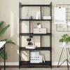 VidaXL 5-Tier Bookcase Black 76x32x158 Cm Engineered Wood 833940