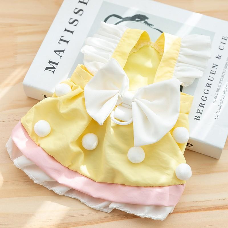 Юбка из газовой ткани «Клубничная принцесса» для собак, тонкое милое платье для маленьких собак, кошек и бишонов, одежда для домашних животных