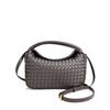Сумка-ланч-бокс New Street Trend Simple Grid из коровьей кожи с магнитным креплением на одно плечо