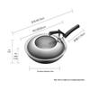 SUPOR 30cm Non-Coated Fine Iron Wok with Standable Lid