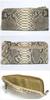 Camel Genuine Leather Diamond Python Snakeskin Snakeskin Long Wallet Long Wallet Long Wallet Zipper Coin Purse Long Wallet Round Zipper Leather