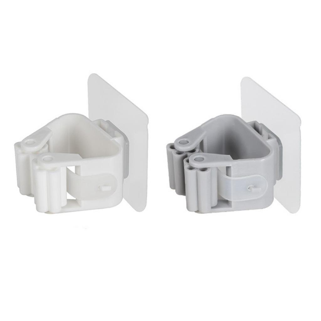 Настенный держатель для швабры и щетки без перфоратора для ванной комнаты и туалета