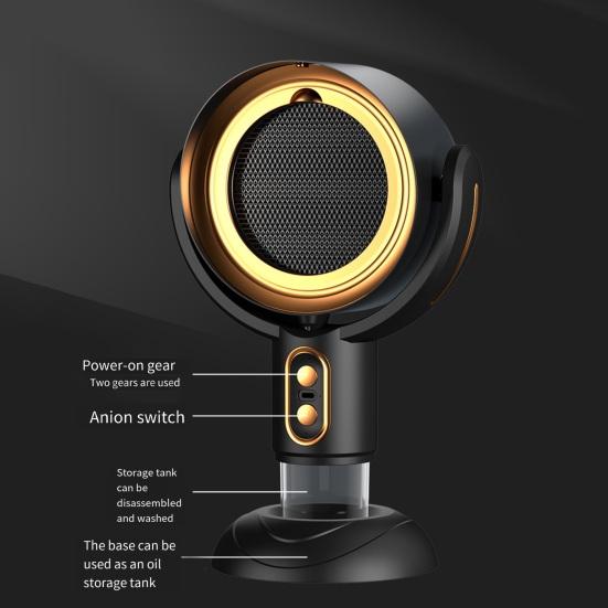 Portable Range Hood Kitchen Exhaust Fan Adjustable Wind Speed Strong Suction Power Low Noise Indoor BBQ Desktop Range Hood