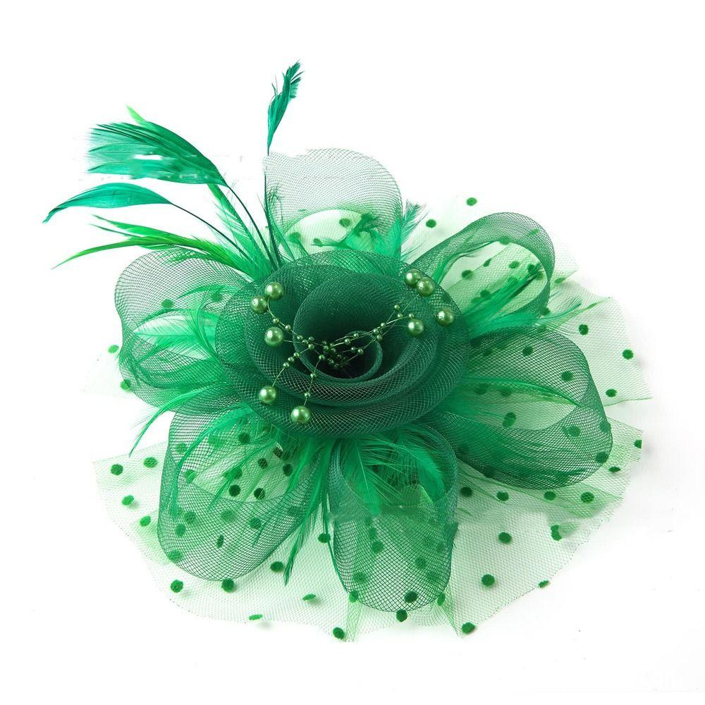 Бусины Цветы Перья Заколки Корсаж Черная Вуаль Головной Убор Фото Головной Убор