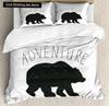 Комплект постельного белья Adventure с тематикой Wilderness Комплект постельного белья Double Queen King Size Комплект постельного белья из полиэстера Наволочка