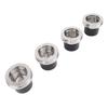 4Pcs Boat Trailer Bearing Protector Cap with Dust Cover 2.717 Inch Stainless Steel Enhanced Shield Bearing Protector