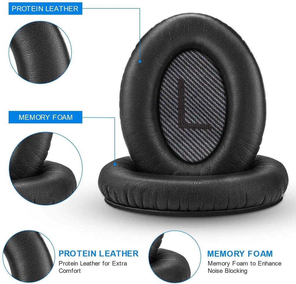 Амбушюры для наушников Bose Quietcomfort 35/QC35 ii/QC15/QC25/QC35/QC2/AE2/AE2i SoundLink SoundTrue Сменные амбушюры