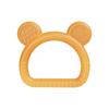 1pc Food Grade Baby Silicone Teether Rudder Shape Wooden Ring Teething Toys BPA Free Infant Chewing Nursing Toy Newborn Gifts