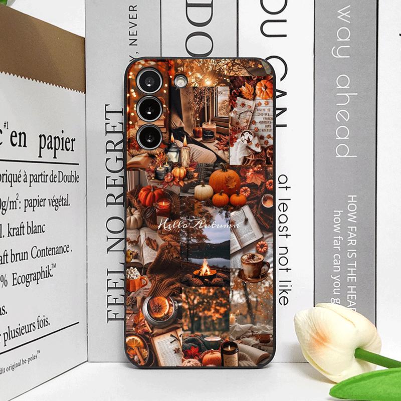 Креативный чехол для телефона 'Привет, Осень' с кленовым листом для Honor Huawei 200 100 400 PRO 90 Lite X8 X7 Magic 7 6 5 Pro Мягкая накладка