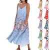 Women's Summer Dress Casual Loose Long Beach Vacation Dresses