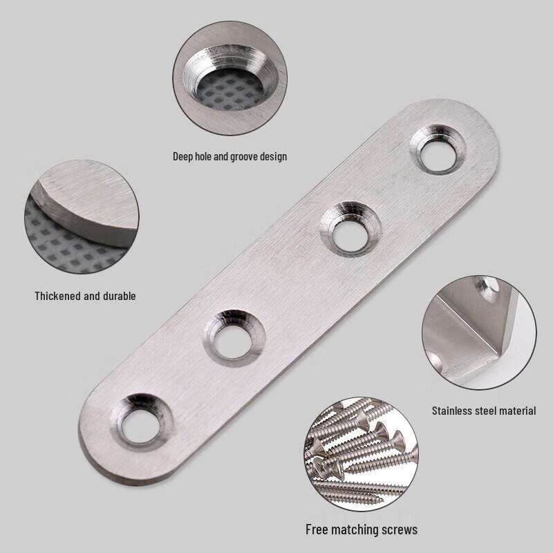 GUYU Thickened Stainless Steel Straight Mending Plate