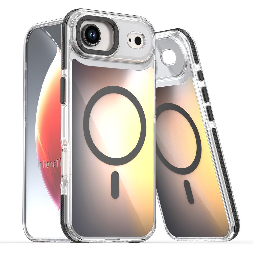 For iPhone 17 Air Case Compatible with MagSafe Color Changing TPU Acrylic Phone Back Cover