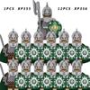 13PCS/SET Medieval Knights Group Military  Soldiers Figure Building Block  Educational Toys For Children  KT1073
