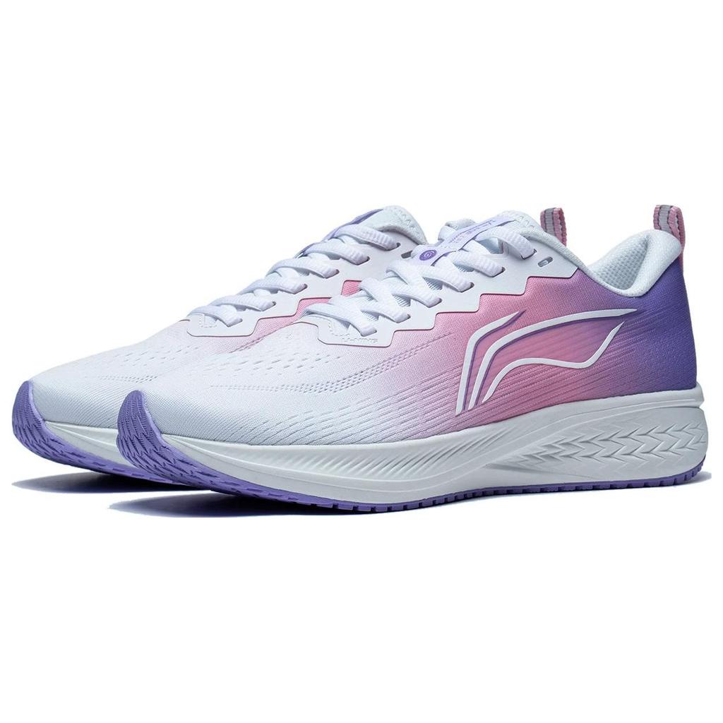 Li Ning Red Rabbit 6 Versatile Shock Absorbing Breathable Rebound Low Top Running Shoes Women Sneaker White Pink Purple ARMT016-14