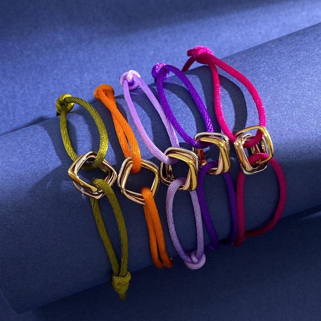 Плетеный вручную трехрядный цветной браслет: Подарок в стиле «Счастливая пара» на Новый год