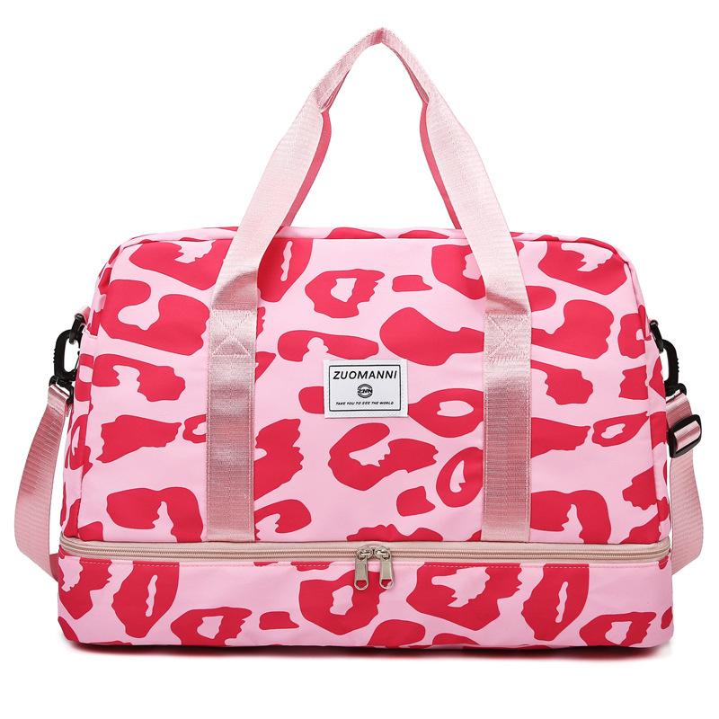 Large Gym Duffel Bag for Women and Men Travel Bag with Shoe and Wet Clothes Compartments Carry On Shoulder Tote Bags