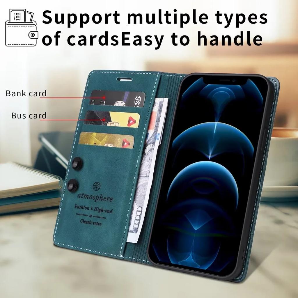 Кожаный чехол-книжка для XiaoMi Redmi Note 14 13 12 12S 11S 12 11 10 9 Pro Plus 5G 14C с отделениями для карт, кошелек, сумка-чехол