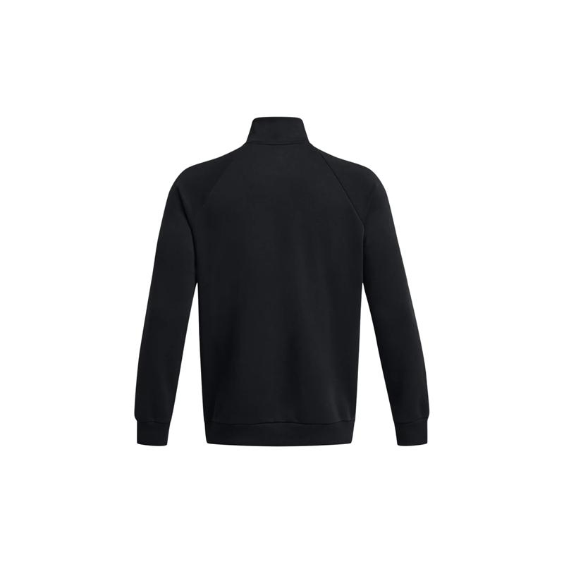 Under Armour UA Rival Mock Neck Logo Printed Soft Fit Raglan Long Sleeve Sweatshirt Men Sweatshirt Black 1386016-001