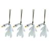 4Pcs Roast Duck Car Pendant Color Changing Duck Swing Ornament UV Temperature Indicator Cute Rearview Mirror Pendant Home Office Decor