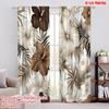 2 шт., 2D печать на плоскости Современные шторы Тропический цветок Универсальная ткань (без стержня) Арт-деко Праздничный Идеально для