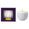Kameyama Baseless Bromma (White) / White, Approx. 16 Hours, Lotus Flower Shaped Candle