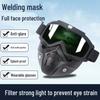 Harley Retro Full Face Protective Welding Mask - Anti-Radiation, Anti-Sunburn, Dustproof.